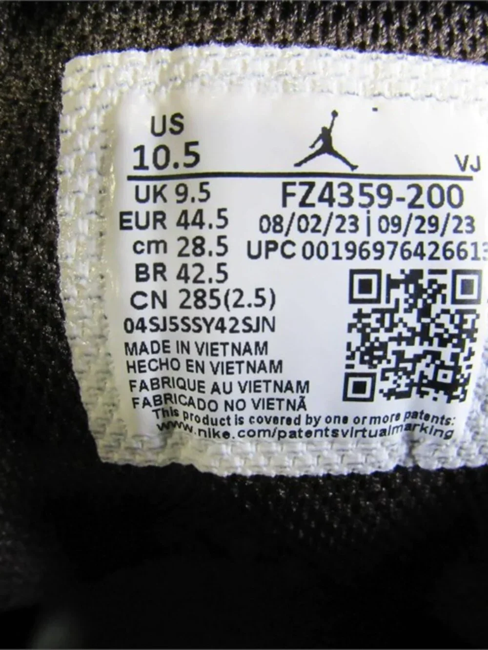 Nike Air Jordan 1 Mid SE Paris YMCA FZ4359-200 Men's Size 10.5